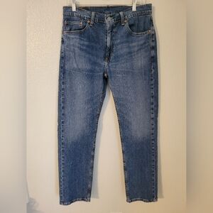 Levi's 505 Men's Straight Leg Blue Denim Jeans 33×32